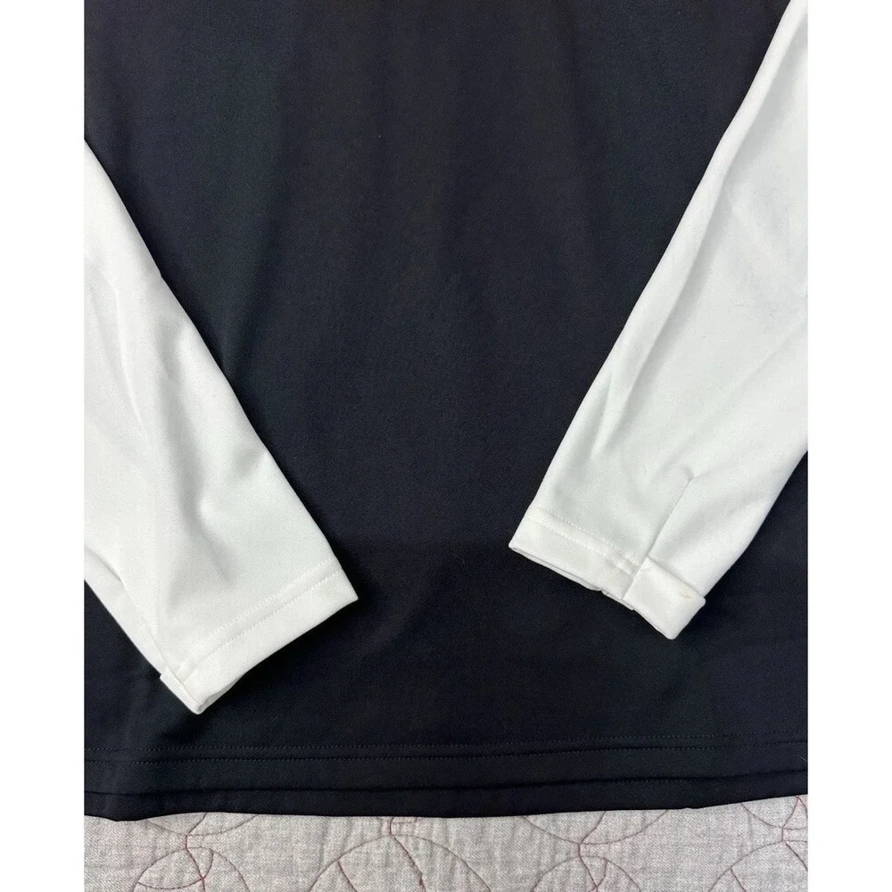 Nike Dri-Fit Academy Soccer Drill 1/4 Zip Pullover Jacket Women's M White Black - Picture 2 of 8